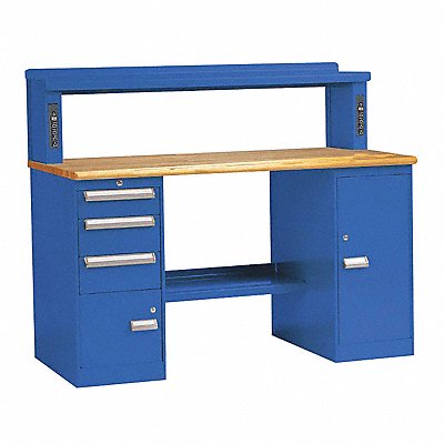 EQUIPTO 389R6WRB K8138 Workbench Regal Blue 72 W Unassembled
