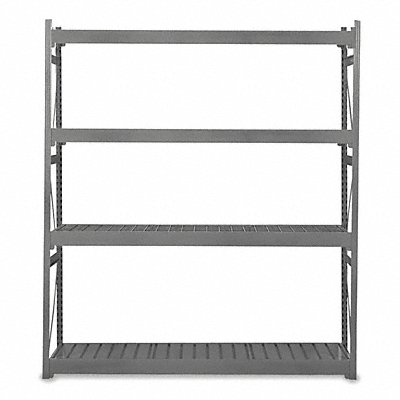 EQUIPTO 1018D62SGY Bulk Rack w/dckng StrUnt 24inx96inx72in