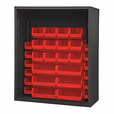 DURHAM MFG 5014301795 Bin Cabinet Louvered 60 H 48 W 24 D