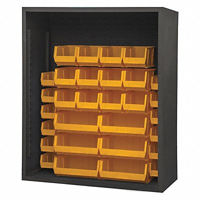 DURHAM MFG 50143095 Bin Cabinet Louvered 60 H 48 W 24 D
