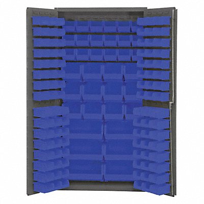 DURHAM MFG 3501BDLP1325295 K4889 Bin Cabinet 72 x36 x24 Grey 132BlueBns
