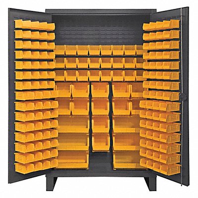 DURHAM MFG HDC4816295 K4904 Bin Cabinet 78 x48 x24 Grey 162YellowBns