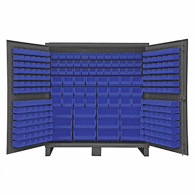DURHAM MFG HDC722405295 K4906 Bin Cabinet 78 x72 x24 Grey 240BlueBns