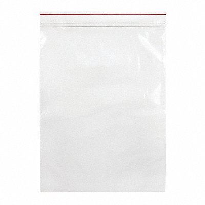 MINIGRIP RED LINE MGRL2P0912 Reclosable Poly Bag Zip Seal PK1000