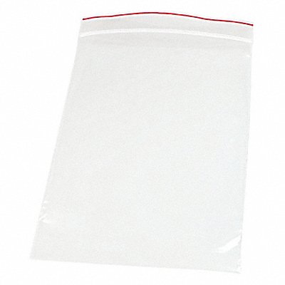 MINIGRIP RED LINE MGRL2P1012 Reclosable Poly Bag Zip Seal PK1000