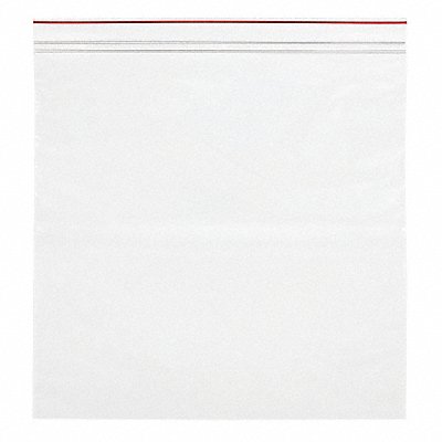 MINIGRIP RED LINE MGRL2P1212 Reclosable Poly Bag Zip Seal PK1000