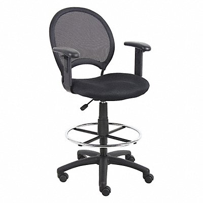 GRAINGER 36FJ98 Drafting Chair 25-1/2 in W Black