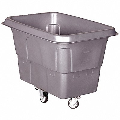 GRAINGER 36FK93 Cube Truck 1 cu yd. 300 lb Cap Grey