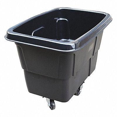 GRAINGER 36FK98 Cube Truck MDPE Black 16.0 cu ft.