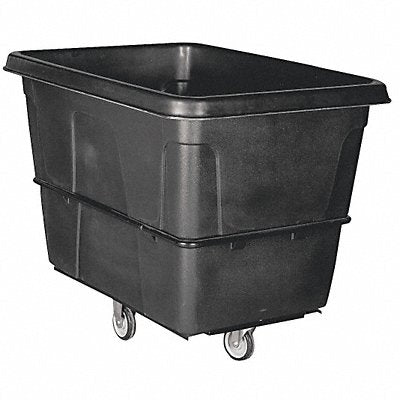 GRAINGER 36FL01 Cube Truck MDPE Black 20.0 cu ft.
