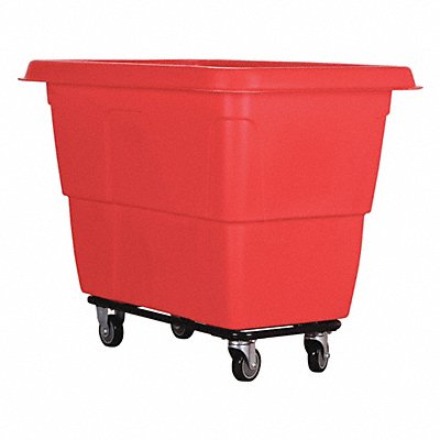 GRAINGER 36FL16 Cube Truck MDPE Red 11.9 cu ft.