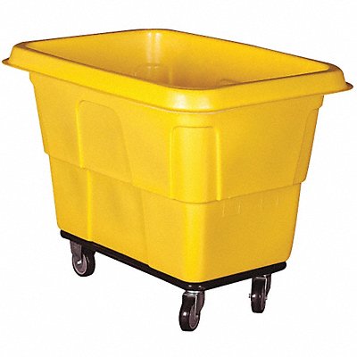GRAINGER 36FL25 Cube Truck MDPE Yellow 16.0 cu ft.