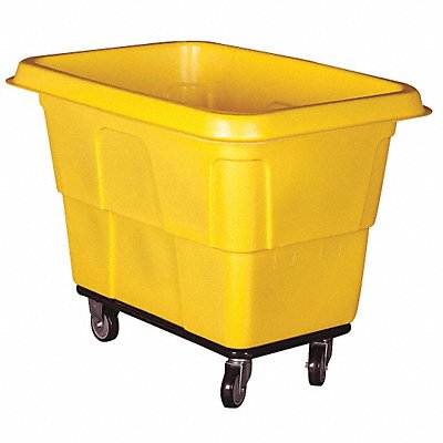 GRAINGER 36FL39 Cube Truck MDPE Yellow 27.0 cu ft.