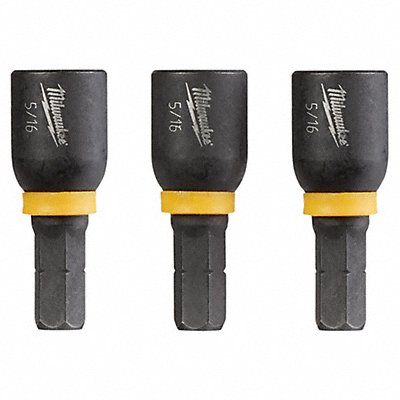 MILWAUKEE 49664513 Nutsetter 5/16 Steel Impact Rated PK3