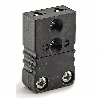 DAYTON 36GK87 Thermocouple Jack J Black 2 Flat Pins