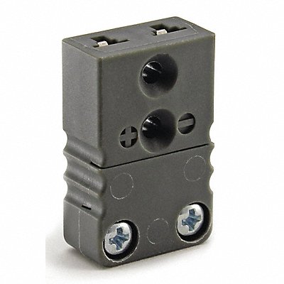 DAYTON 36GK88 Thermocouple Jack J Black 2 Flat Pins