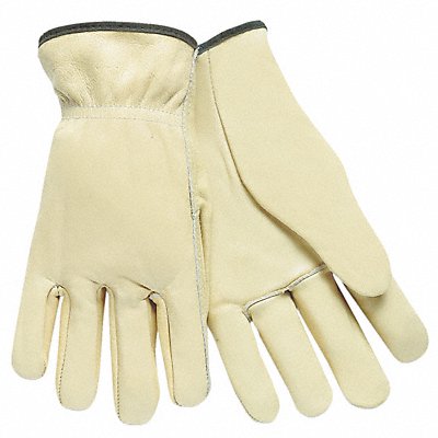 MCR SAFETY 3201M H5447 Leather Gloves Cream M PR