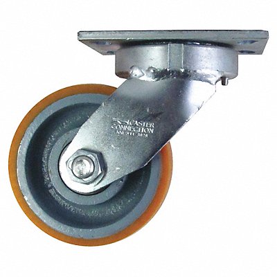 GRAINGER CDPG23 Kingpinless Plate Castor Swivel 2000 lb.
