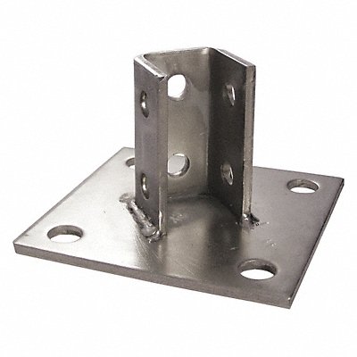CALBRITE S45800PB00 Post Bases Steel Overall L 6in