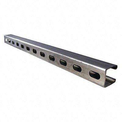 CALBRITE S65810ST58 Strut Channel SS Overall L 10ft