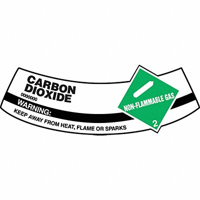 ACCUFORM MCSLCAG Cylinder Label 2 inx5 1/4 in Vinyl