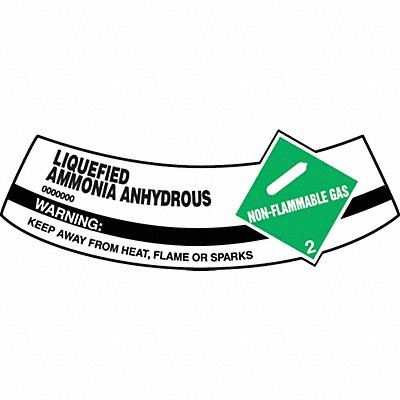 ACCUFORM MCSLAMG Cylinder Label 2 inx5 1/4 in Vinyl