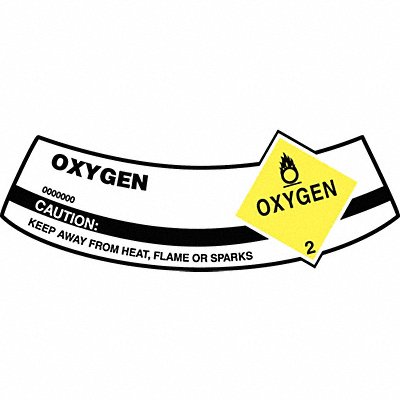 ACCUFORM MCSLOXY Cylinder Label 2 inx5 1/4 in Vinyl
