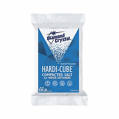 DIAMOND CRYSTAL 100012409 Water Softener Salt 50 lb Bag Cubes