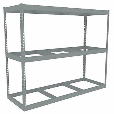 TENNSCO ZLE57224S3 Boltless Shelving 24x60x72in Strtr