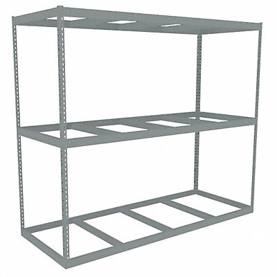TENNSCO ZLE79636S3 Boltless Shelving 36x84x96in Strtr