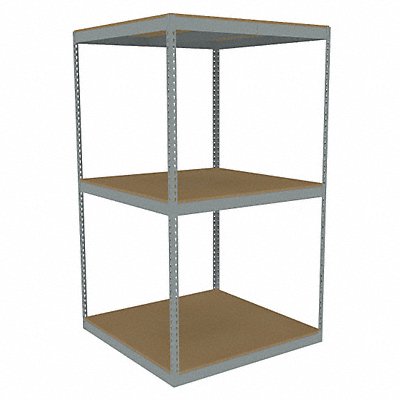 TENNSCO ZLE74848S3D Boltless Shelving 48x84x48in Strtr