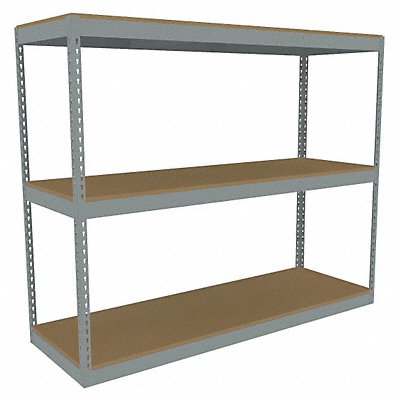TENNSCO ZLE57224S3D Boltless Shelving 24x60x72in Strtr