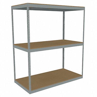 TENNSCO ZLE77236S3D Boltless Shelving 36x84x72in Strtr