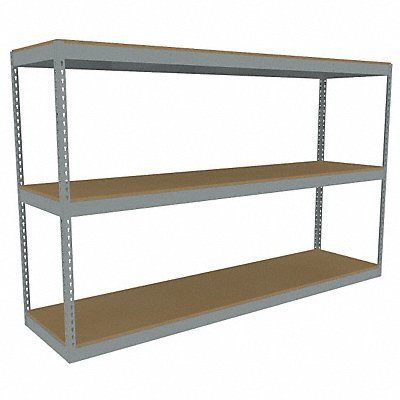TENNSCO ZLE59624S3D Boltless Shelving 24x60x96in Strtr