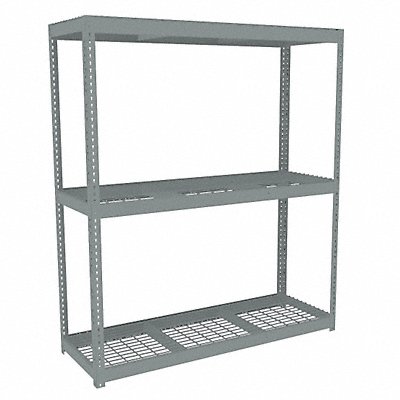 TENNSCO ZLC77224S3W Boltless Shelving 24x84x72in Strtr