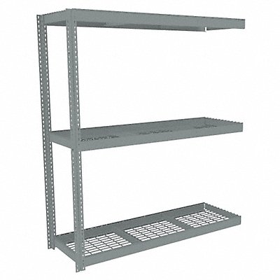 TENNSCO ZLC77224A3W Boltless Shelving 24x84x72in AdOn