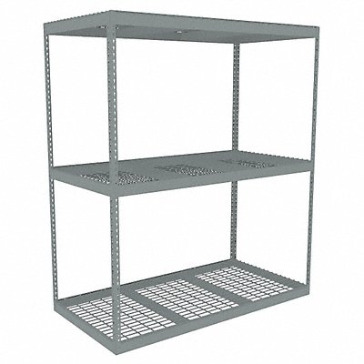 TENNSCO ZLE77236S3W Boltless Shelving 36x84x72in Strtr