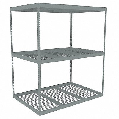 TENNSCO ZLE77248S3W Boltless Shelving 48x84x72in Strtr