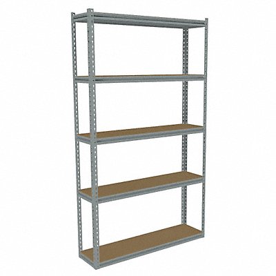 TENNSCO ZB74812S5D Boltless Shelving 12x84x48in Strtr