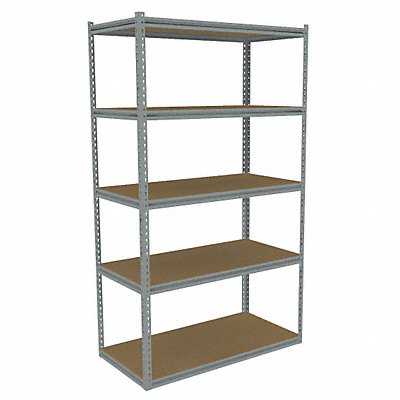 TENNSCO ZB74824S5D Boltless Shelving 24x84x48in Strtr