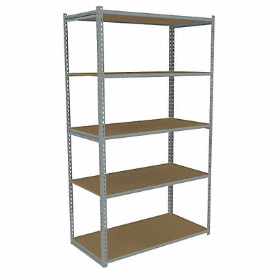 TENNSCO ZA74824S5D Boltless Shelving 24x84x48in Strtr