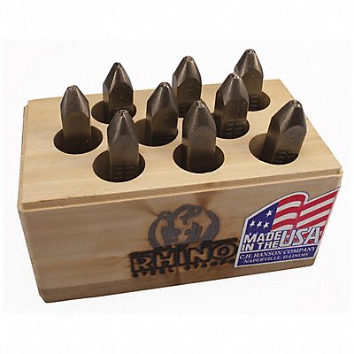 C.H. HANSON 21880 3/8 in Rhino Number Set