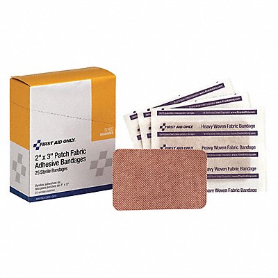 FIRST AID ONLY G160 Strip Bandages 3 x2 Fabric PK25