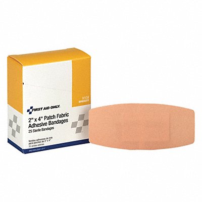 FIRST AID ONLY H109 Strip Bandages 4 x2 Fabric PK25
