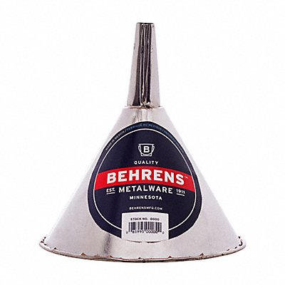BEHRENS BF25 Funnel 3/4 qt. 6-1/4inH x 6-1/4inL