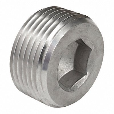 CALBRITE S61000CSHP Threaded Plug SS Overall L 1 5/16in