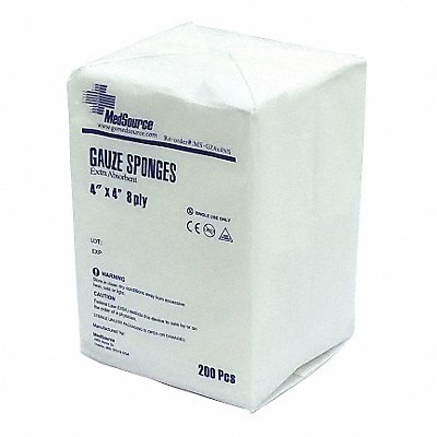 MEDSOURCE MSGZ4X4NS Gauze Pad White 4 L 4 W PK4000
