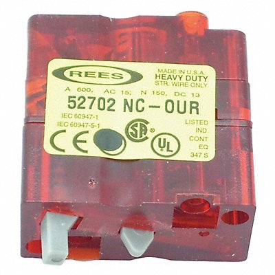 REES 52702000 ContactBlock Red 1NC 30mm 22102 40102