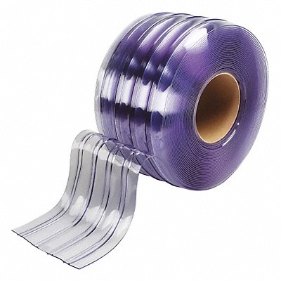 TMI 99900127 Flexible Bulk Rolls Ribbed 8in Clear PVC