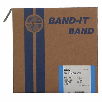 BAND-IT C40599 Band 316Ss 5/8 X 0.030 X 100 RL/100Ft
